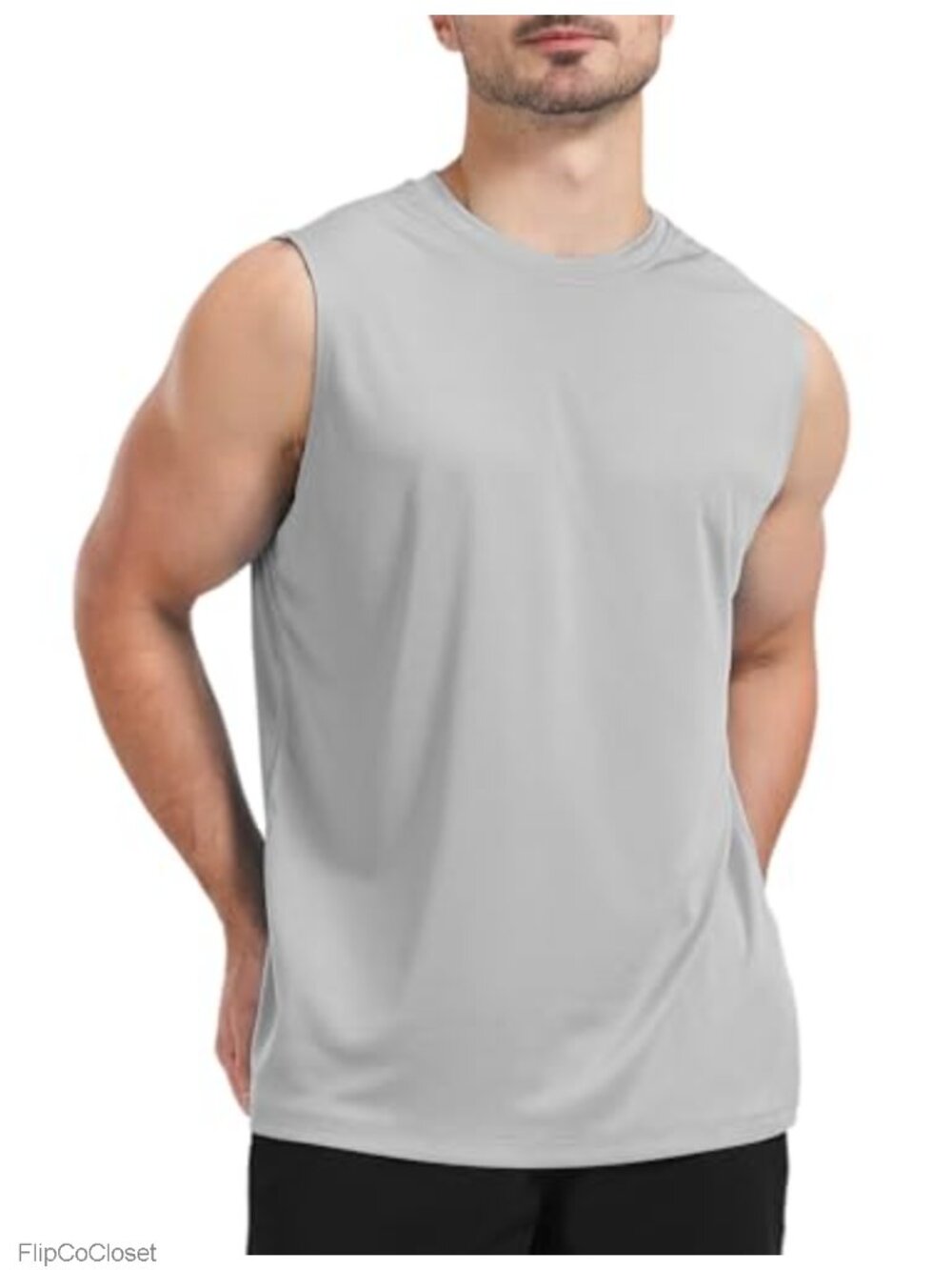 Men's Sleeveless UPF 50+ Tank Top Quick Dry Workout Gym Shirt